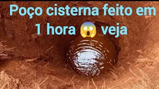 como cavar poço cisterna com muita água em 1 hora 😱