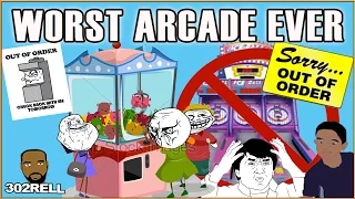 Worst Arcade Ever Lol - More Out Of Order Than Working Games