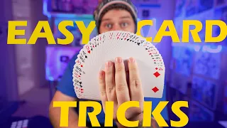 3 EASY CARD TRICKS You Can LEARN In 5 MINUTES part 4 - day 114