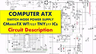 #178 ATX POWER SUPPLY CIRCUIT DESCRIPTION PSU FSP 350-60APN CM6800TX OR CM6800TXIP TNY277AN WT7527