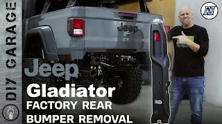 Jeep Gladiator JT  - How To Remove Factory REAR Bumper