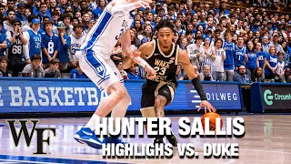 Wake Forest's Hunter Sallis Goes For 22 Points At Cameron Indoor
