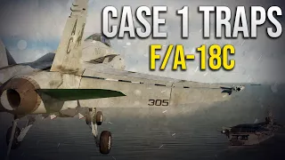 DCS World F/A-18C Hornet Case 1 Recovery Practice