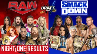 WWE DRAFT 2024 NIGHT ONE RESULTS
