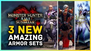 Monster Hunter Rise Sunbreak - 3 New AMAZING Armor Sets in Title Update 2 - Risen Chameleos & More