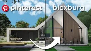 building a house from PINTEREST in bloxburg