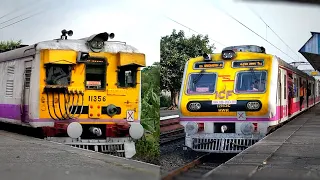 New ICF Medha & Old Model Howrah-Barddhaman-Howrah Crowded Chord Line EMU Local arrive Station | ER