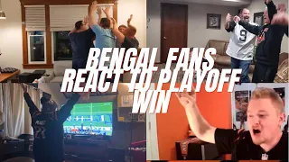 Bengal Fans React To Playoff Win | Best Fan Reactions of Bengals Vs Titans Divisional Playoff Game