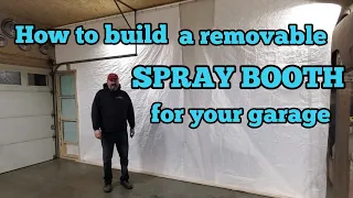 How to build a removable spray booth for your garage