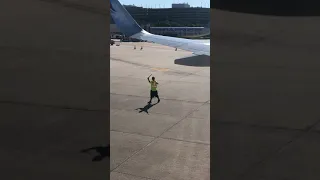 Wing Walker dances plane onto Tarmac