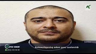 Avtoxuliqanlıq edən şəxs saxlanılıb