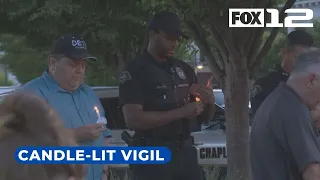 Candlelight vigil held for Washington Co. deputy in critical condition after shooting