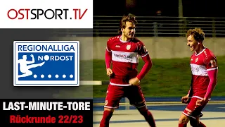 Knappe Kiste! Die Last-Minute-Tore der Rückrunde | Regionalliga Nordost | OSTSPORT.TV