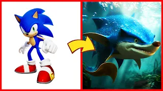 SONIC the Hedgehog ALL CHARACTERS as FISH 2023