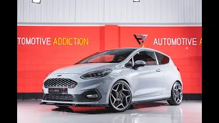2019 Ford Fiesta MK8 ST-3 200PS in Silver Fox with Milltek Exhaust For Sale at Automotive Addiction