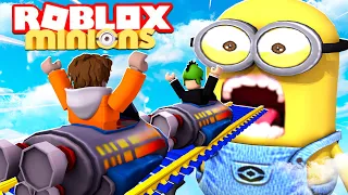 ¡MONTAÑA RUSA DE MINIONS EN ROBLOX! 😂 | SRGATO Y MINIMARVIN PASAN LA GRAN MONTAÑA RUSA