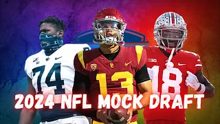 WAY too early 2024 NFL Mock Draft post NFL Draft | Drake Maye competes with Russell Wilson?!
