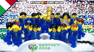 Italia Campione del Mondo 2006 - tutti i gol degli azzurri in versione lego 🟩⬜🟥