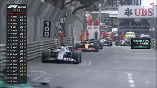 Lewis Hamilton radio about speed of Alonso Monaco GP 2022