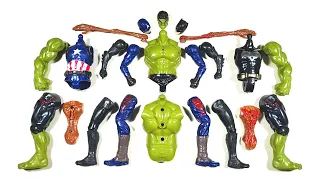 Merakit Mainan Siren Head Vs Batman Vs Captain America Vs Hulk Smash - Avengers