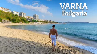 🇧🇬 Walking in VARNA, Bulgaria | Sea Garden and Varna Beach Tour | 4K HDR 60fps