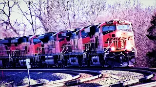 BNSF Intermodal on the Houlihan Curve - Extremely Rare! WestBound on the Close Track! due to work