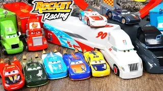 New Disney Cars Piston Cup Race Haulers and Rocket Racing Racers Cam Spinner Bumper Save Hauler