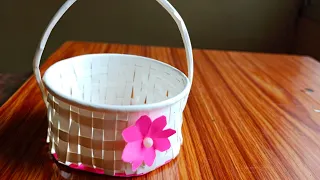 #Awesome Basket From Paper Cup।। Amazing।।DIY Handmade Craft।। Paper Art।।Best Display Ideas।।Craft