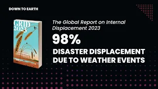 Global Report on Internal Displacement 2023 : 98% disaster displacement due to weather events