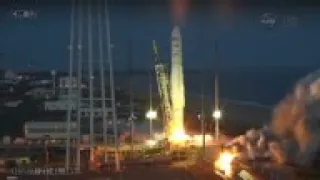 USA Antares - Dramatic footage of Antares rocket exploding shortly after take-off