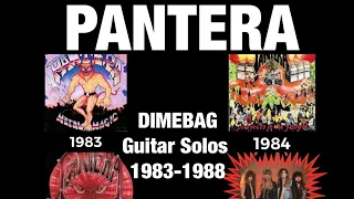 Best of DIMEBAG Guitar Solos with PANTERA in the 80's (1983-1988. Dimebag around age 16-21)