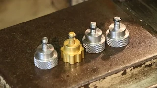 Making Custom Thumbscrews:  Turning and Knurling