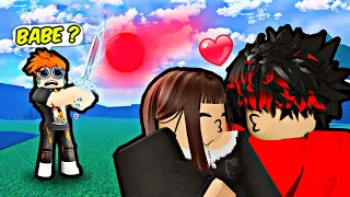 I STOLE His TOXIC GIRLFRIEND so He CHALLENEGED me in Roblox Blade Ball