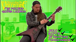 Bullet For My Valentine - The Poison (Guitar Lesson and Full Song Breakdown)
