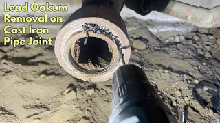 Lead Oakum Cast Iron Hub Joint Removal