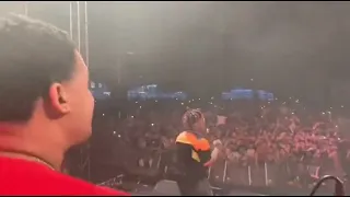 Footage of Juice WRLD & Future performing “Mask Off”