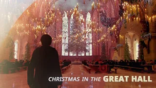 Christmas In The Great Hall | No Commentary ASMR | Hogwarts Legacy