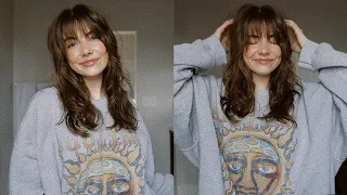 HOW I STYLE MY SHAG HAIRCUT & BANGS