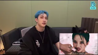 Bang Chan (Stray Kids) reaction to (G)-IDLE “TOMBOY” MV