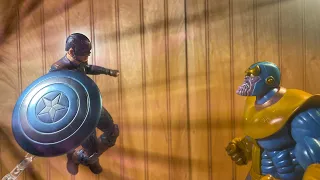 Captain America vs Thanos Stop Motion fight