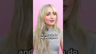 Sabrina Carpenter reveals her fave Nonsense outro #shorts