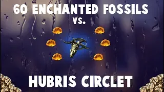 60 Enchanted Fossils vs. Hubris Circlet! (Path of Exile Synthesis League Crafting)