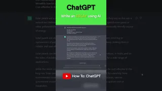 How to write any essay using ChatGPT (NO Plagiarism) #chatgpt #ai #essay