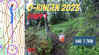 🗺️🌲O-Ringen 2023 H40 Etapp 1 | 📹Headcam Orienteering