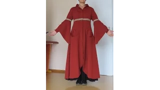 Mittelalter Kleid in Mantel umwandeln DIY