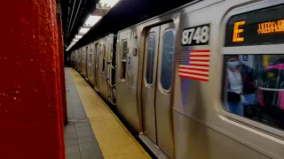 NYC Subway: R160A (E) Train at Cortlandt Street