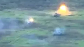 Attack of the T-90M "Breakthrough" tank with the support of the BMP-3 in Ukraine