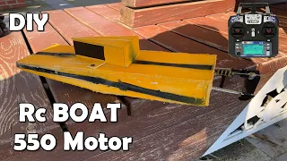 Making Strong Rc Boat | DIY Brushed 550 Motor