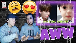 BTS INNOCENT & CHILDISH MOMENTS | NSD REACTION