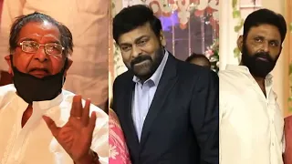 Chiranjeevi & More Celebs Visuals @ MP Vallabhaneni Balasouri's Son Anudeep Snikitha Wedding